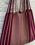 Hand Woven - Las Rayas Tote - Sangria