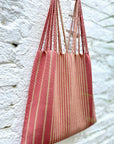 Hand Woven - Las Rayas Tote - Terra-cotta