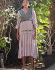 El Quetzal Dress - Light Grey