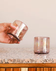Amethyst Lustre Glass Tumbler - 2 sizes