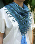 Indigenous - Maya Made - Hand Woven Cotton Scarf - Waves