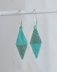 Native American - Wixárika Beaded Earrings Japanese Glass Seed Beads