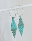 Native American - Wixárika Beaded Earrings Japanese Glass Seed Beads
