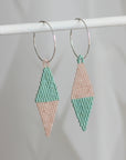 Native American - Wixárika Beaded Earrings Japanese Glass Seed Beads