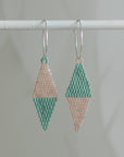 Native American - Wixárika Beaded Earrings Japanese Glass Seed Beads