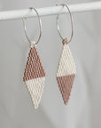 Native American - Wixárika Beaded Earrings Japanese Glass Seed Beads