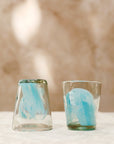 Stacking Cloud Glass Tumbler - Turquoise - 10 ounces - 300 ml