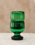 Hand Blown Glass Copa - Green - 8 ounces - 250 ml
