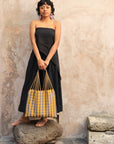 Hand Woven - Las Rayas Tote - Muted Gingham