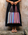 Hand Woven - Las Rayas Tote - Nubes