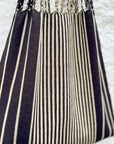 Hand Woven - Las Rayas Tote - Black