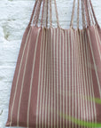 Hand Woven - Las Rayas Tote - Café con Leche