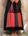 Hand Woven - Las Rayas Tote - Playa
