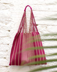 Hand Woven - Las Rayas Tote - Bugambilia
