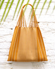 Hand Woven - Las Rayas Tote - Golden Hour