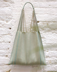 Hand Woven - Las Rayas Tote - Pistachio
