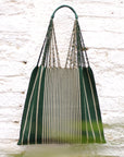 Hand Woven - Las Rayas Tote - Verde