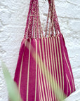 Hand Woven - Las Rayas Tote - Bugambilia