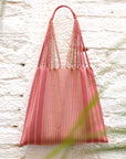 Hand Woven - Las Rayas Tote - Terra-cotta