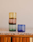 Small Glass Tumbler - 4 Colours