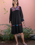 Aguacatenango Dress - Black