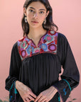 Aguacatenango Dress - Black
