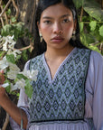 El Quetzal Dress - Light Grey