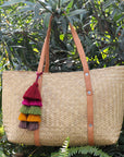 La Favorita - Hand Woven From Natural Palm - Leather Straps - Now 40% Off