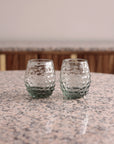 Textured Glass Tumbler - 8 ounces - 250ml