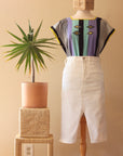 Oxchuc Blouse - Lavender Stripe