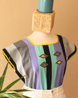 Oxchuc Blouse - Lavender Stripe