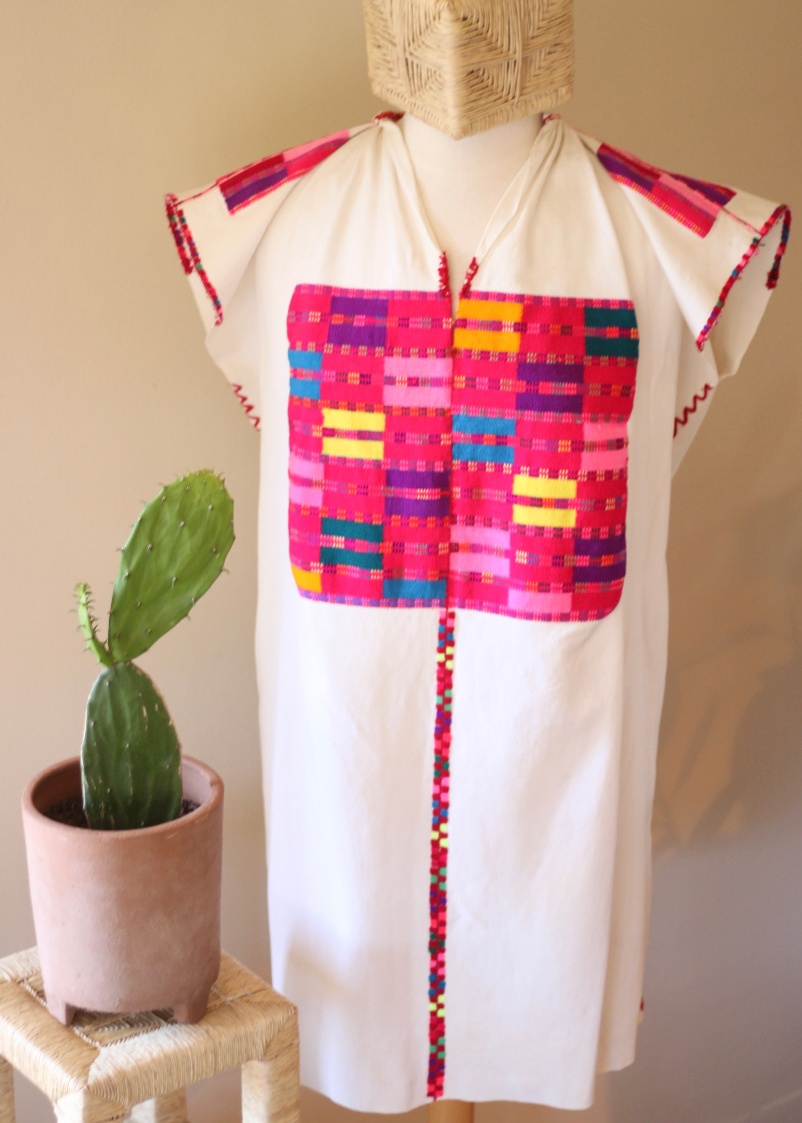 Huipil blouse handwoven garment 100% newest high quality cotton made only one available