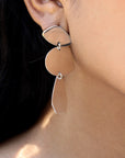Silver Earrings - Stone