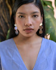 Silver Earrings - Stone