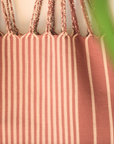 Hand Woven - Las Rayas Tote - Café con Leche