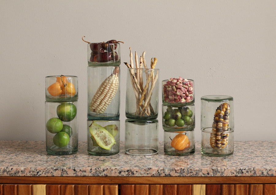 Clear Glass Tumblers - 3 sizes