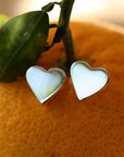 Silver Post Earrings from Taxco - Hearts