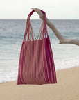 Hand Woven - Las Rayas Tote - Bugambilia