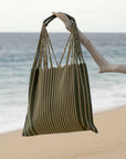 Hand Woven - Las Rayas Tote - Verde