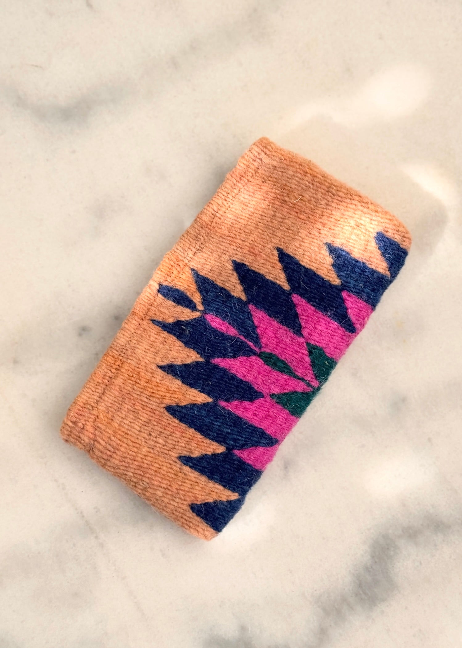 Native American - Zapotec Made - Wool Pouch - Hand Woven