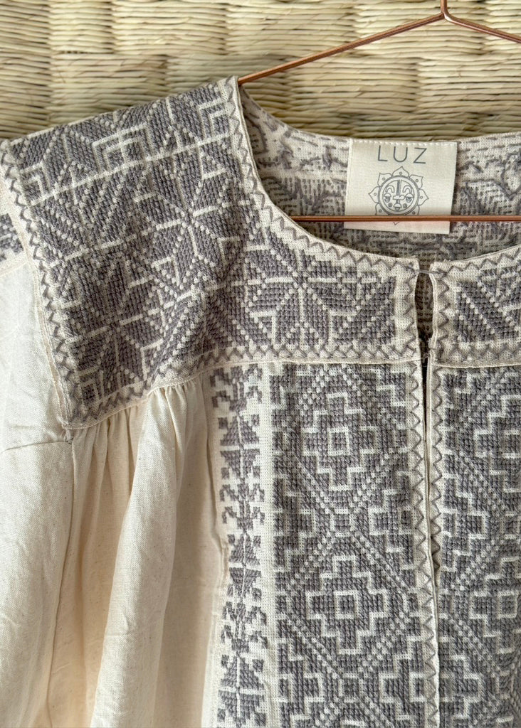 La Xantal - Cotton Embroidered Blouse - Made in Oaxaca