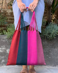 Hand Woven - Las Rayas Tote - Playa