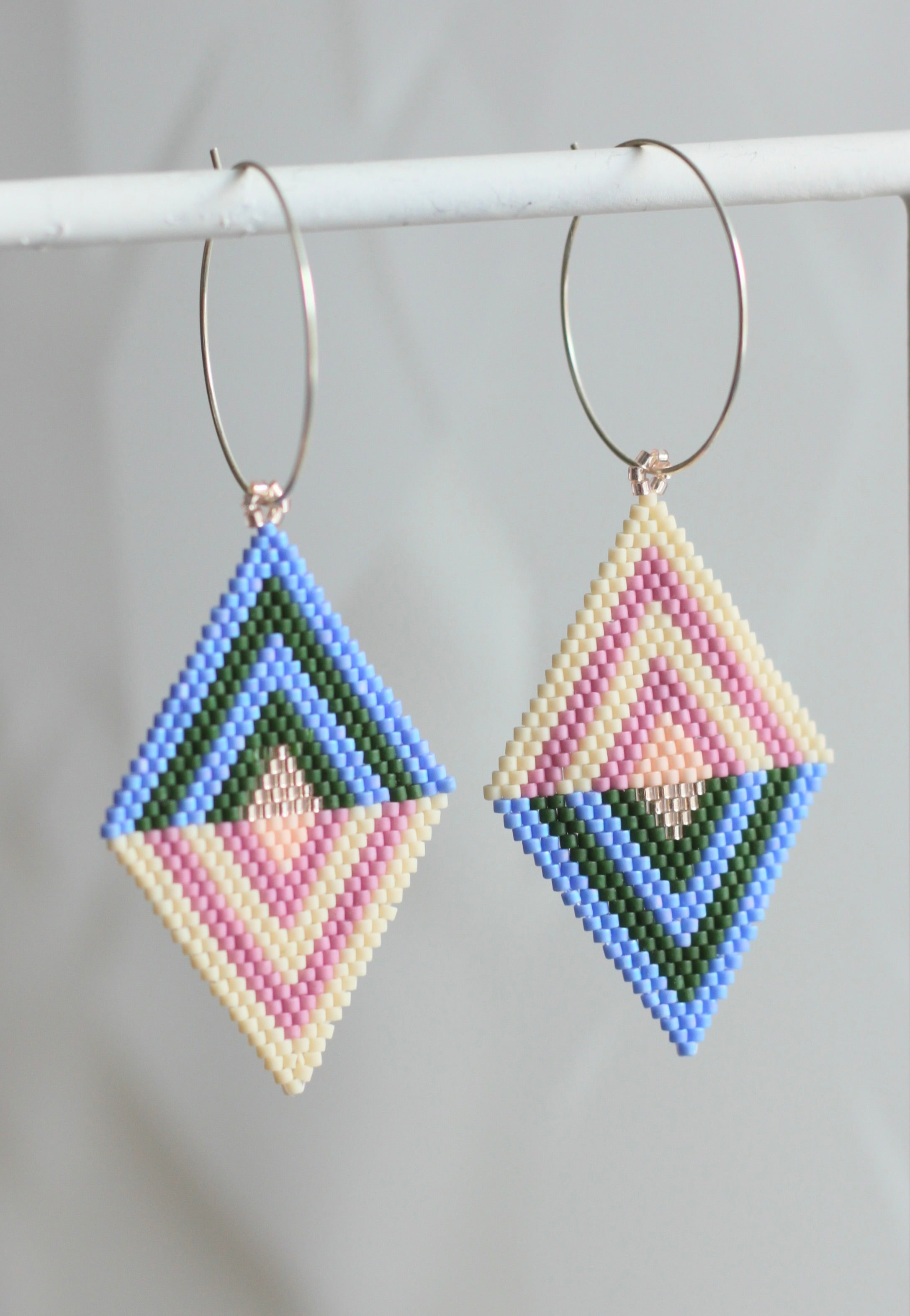ēska askī x LUZ Collection - Native American Hand Beaded Earrings
