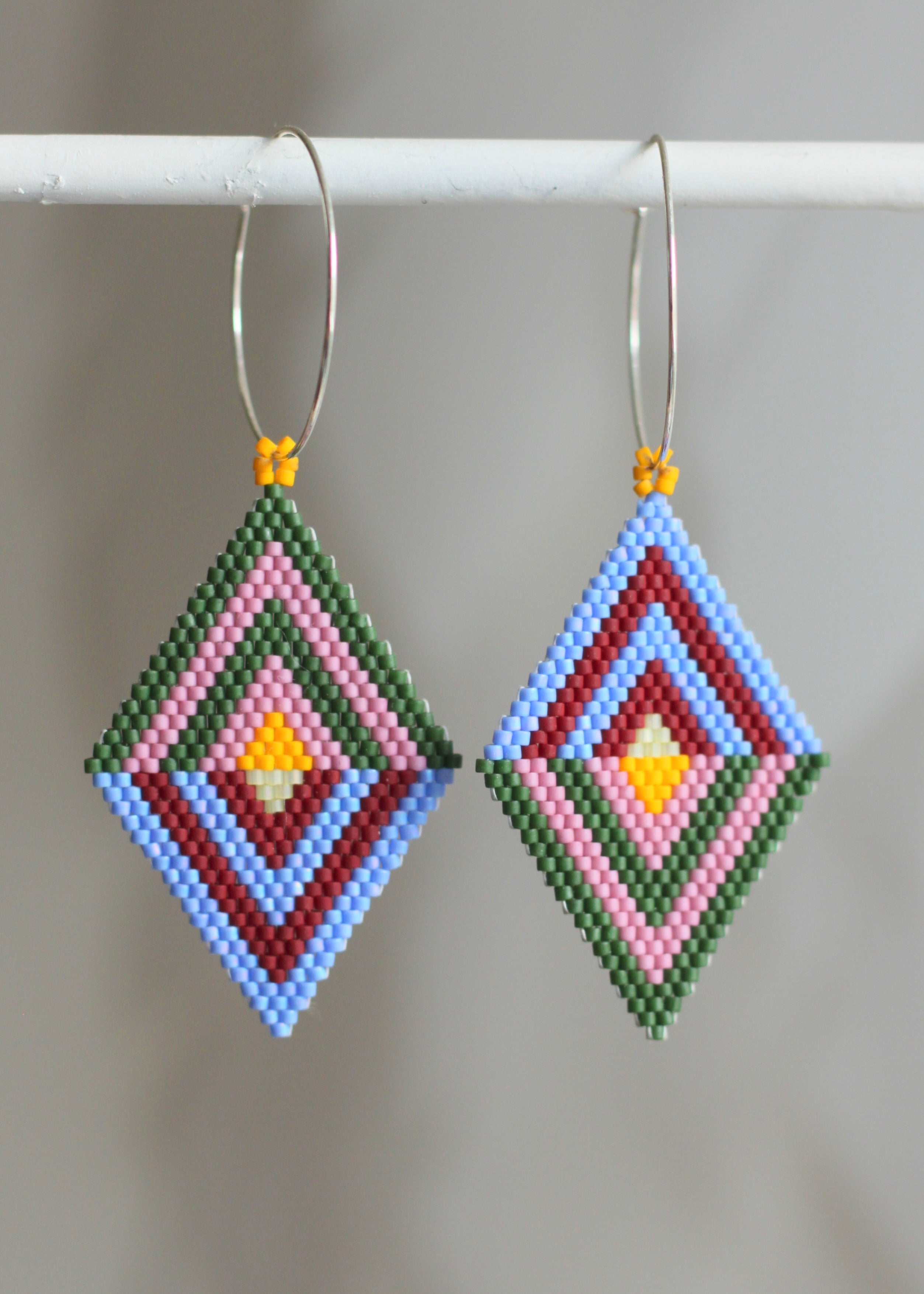 ēska askī x LUZ Collection - Native American Hand Beaded Earrings