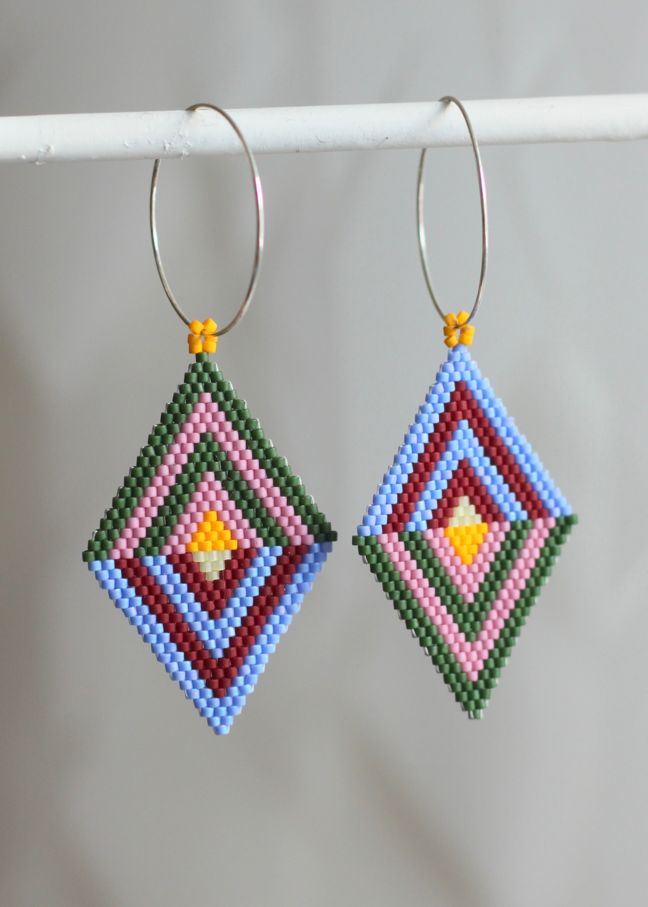 ēska askī x LUZ Collection - Native American Hand Beaded Earrings