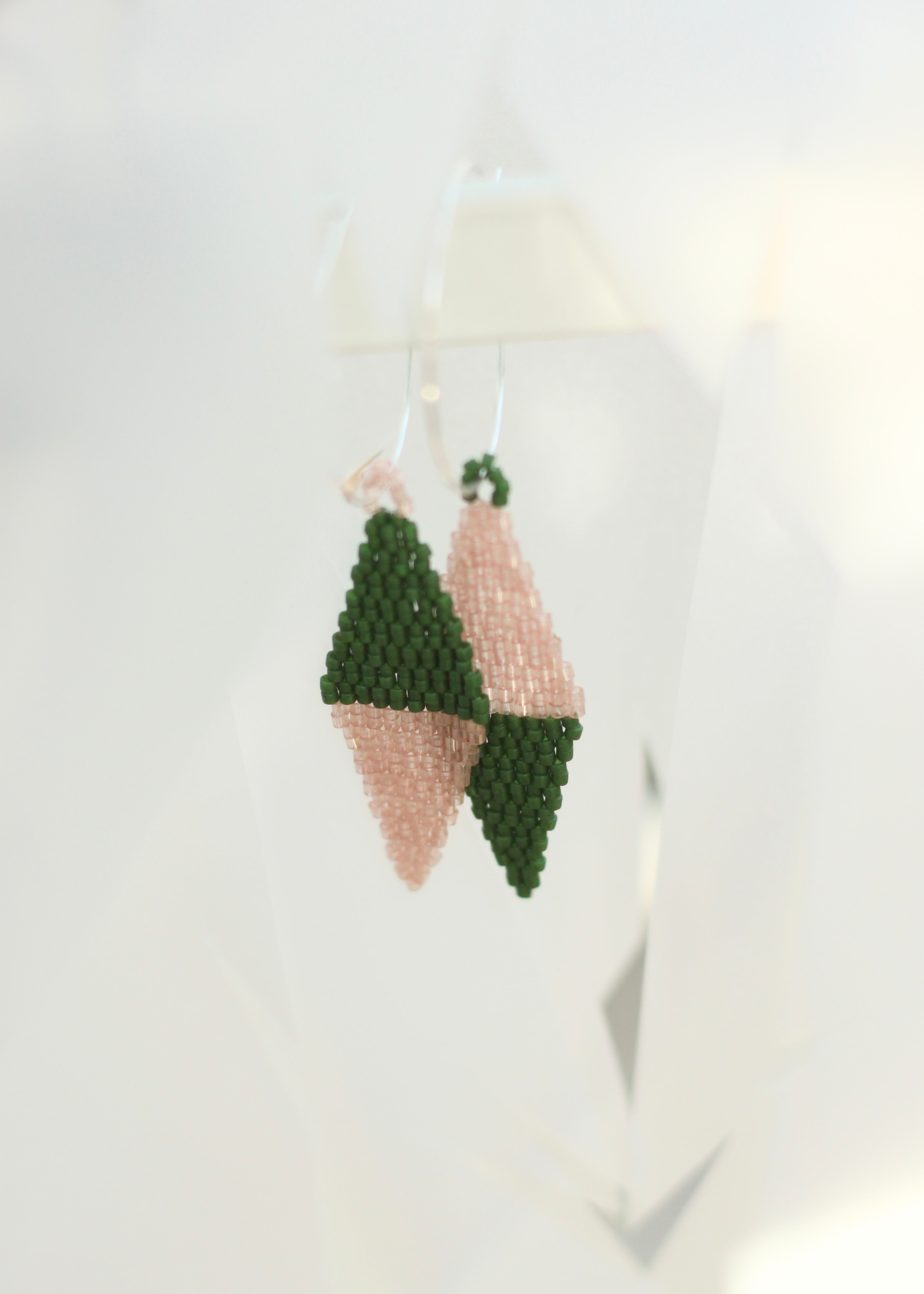 ēska askī x LUZ Collection - Native American Hand Beaded Earrings - Acorns