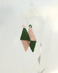 ēska askī x LUZ Collection - Native American Hand Beaded Earrings - Acorns