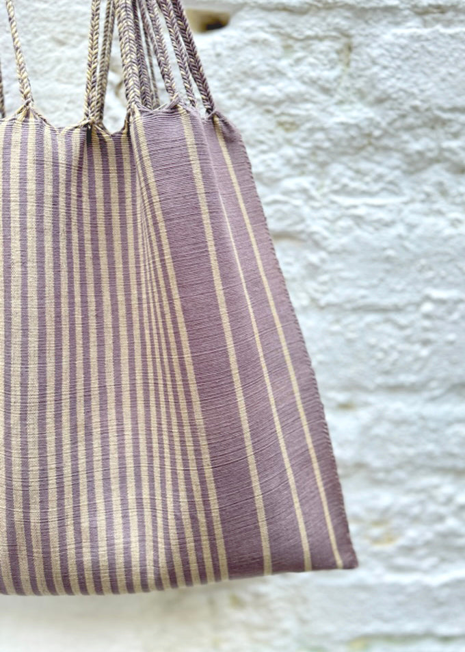 Hand Woven - Las Rayas Tote - Heather