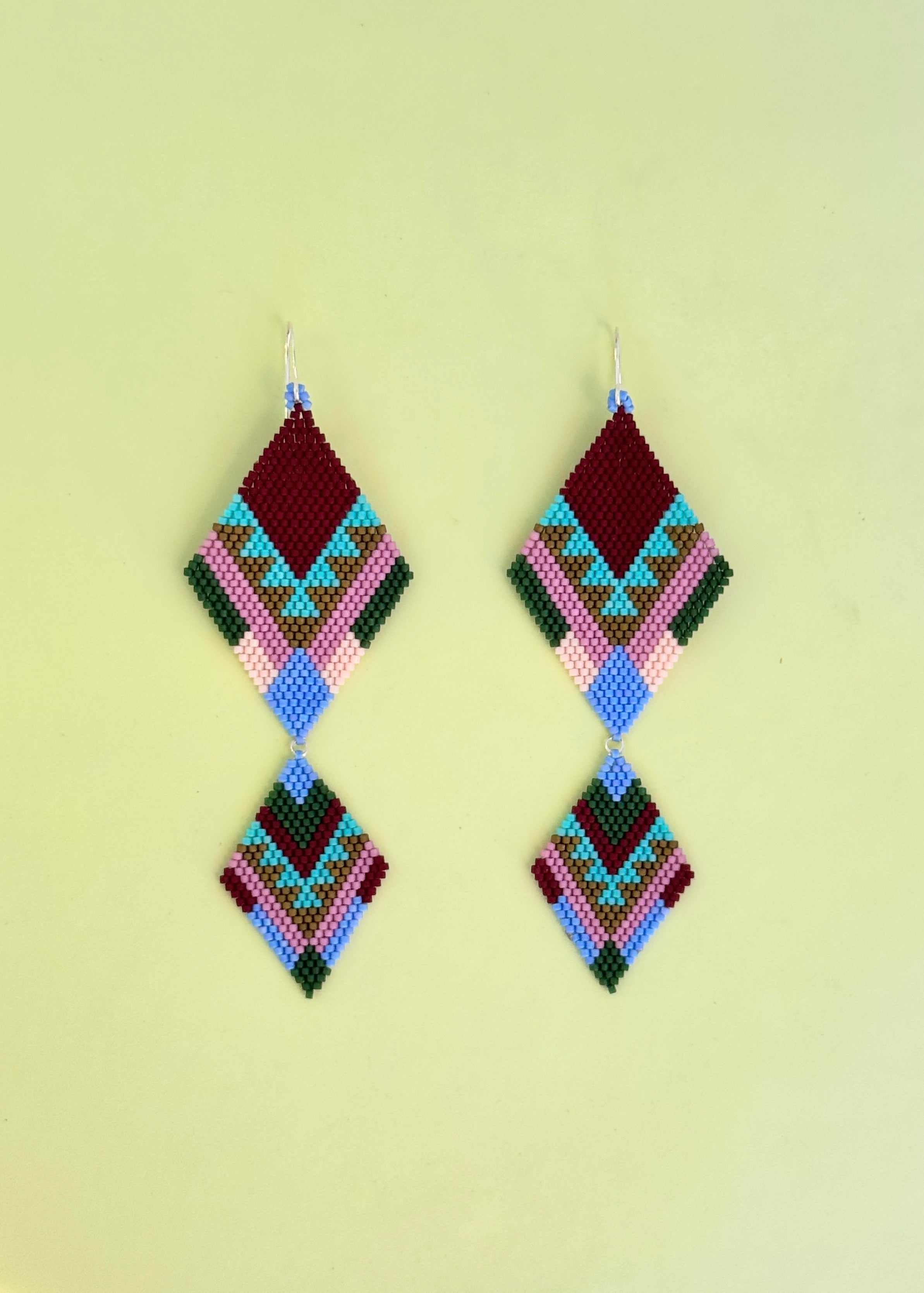 ēska askī x LUZ Collection - Native American Hand Beaded Earrings
