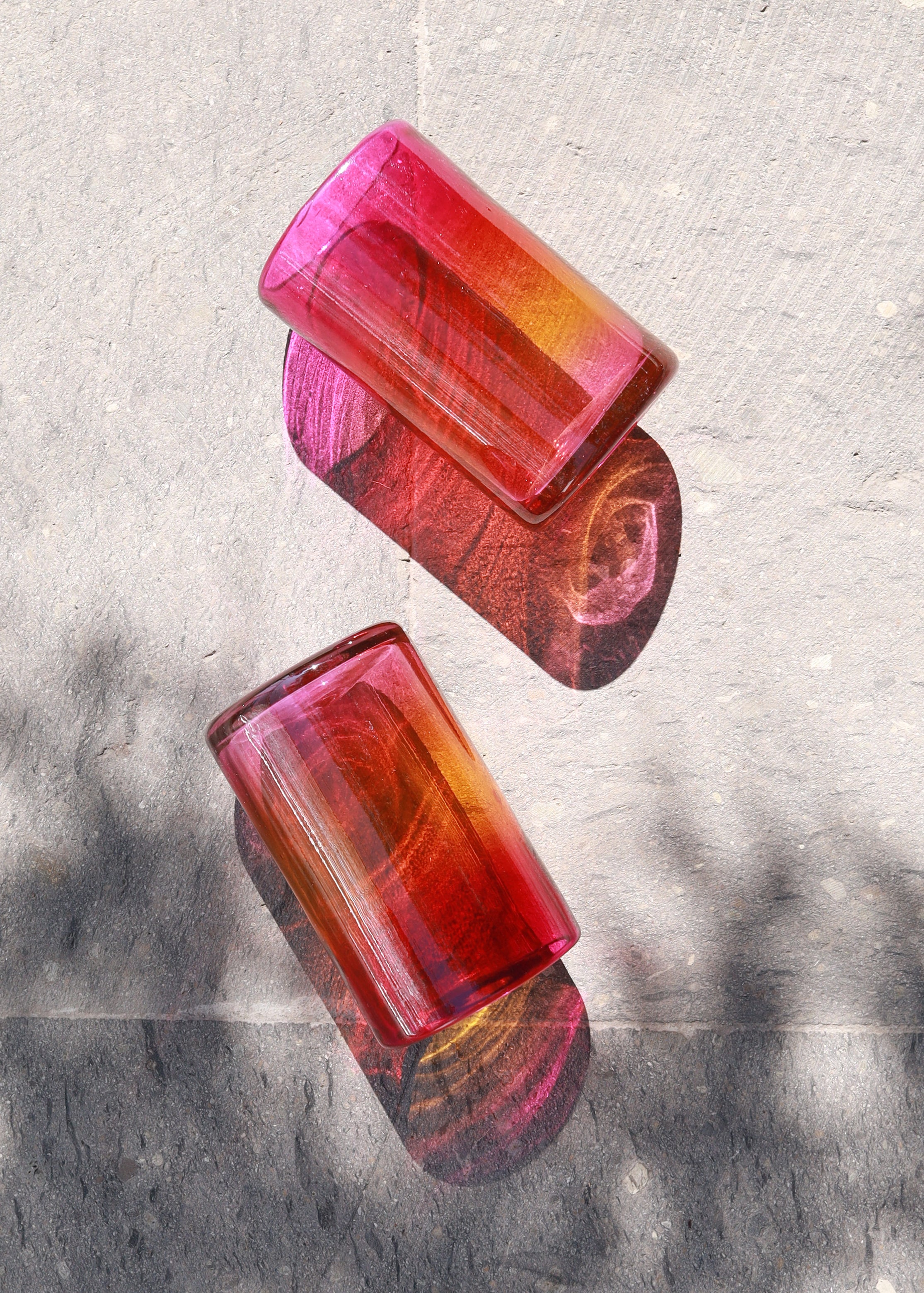 Arco Glass - Set of 2 - Hand blown - 12 ounces - 375ml